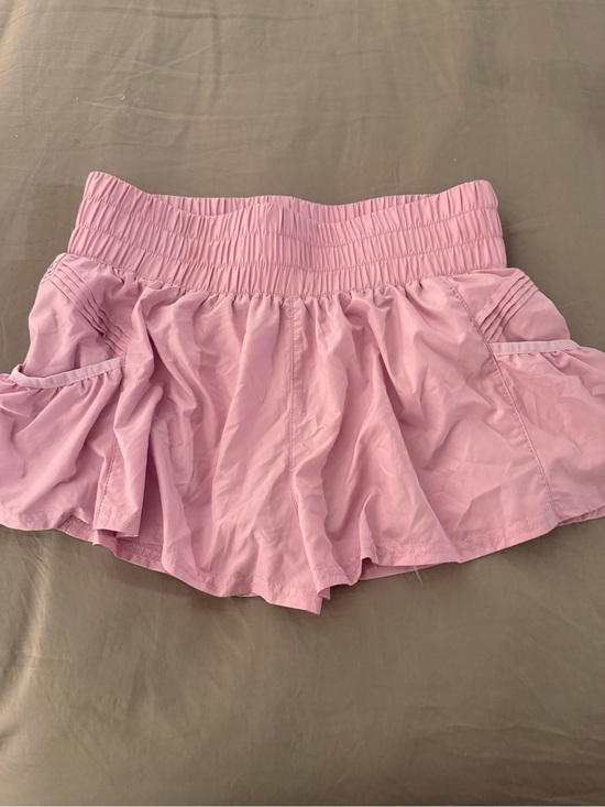 FP Movement by Free People Pants - FP Movement by Free People Lavender Pink Ruffled Athletic Shorts
